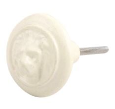 Cream Lion Metal Knobs